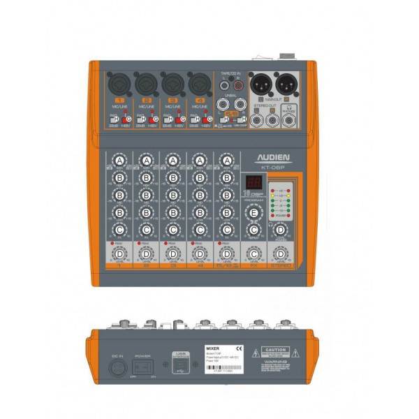 Audien  KT06P Κονσόλα ήχου 6 καναλιών